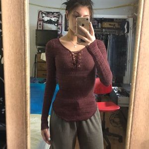 Maroon Longsleeve top